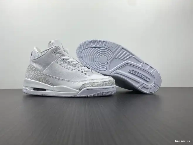 Rep Kickmax 429487-111 'Triple Jordan PS Retro White' 3 Air 0430